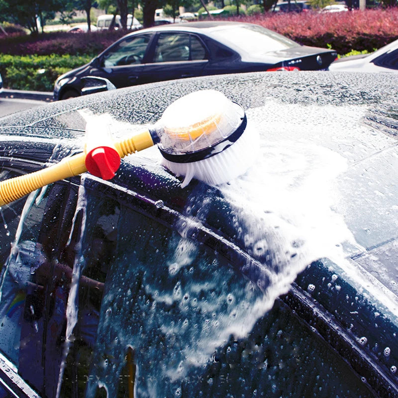 Car Cleaning Brush Car Wash Foam Brush Automatic Rotary Long Handle Cleaning Mop Broom Cleaning Tools Auto Accessories