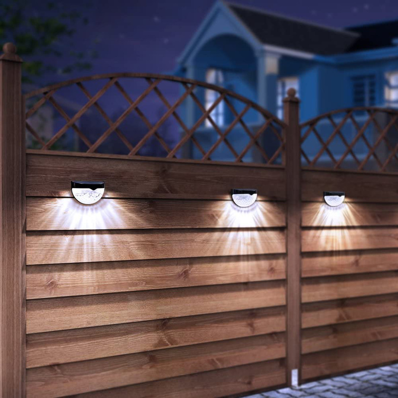 Solar Wall Lights 4 Pack Black shell