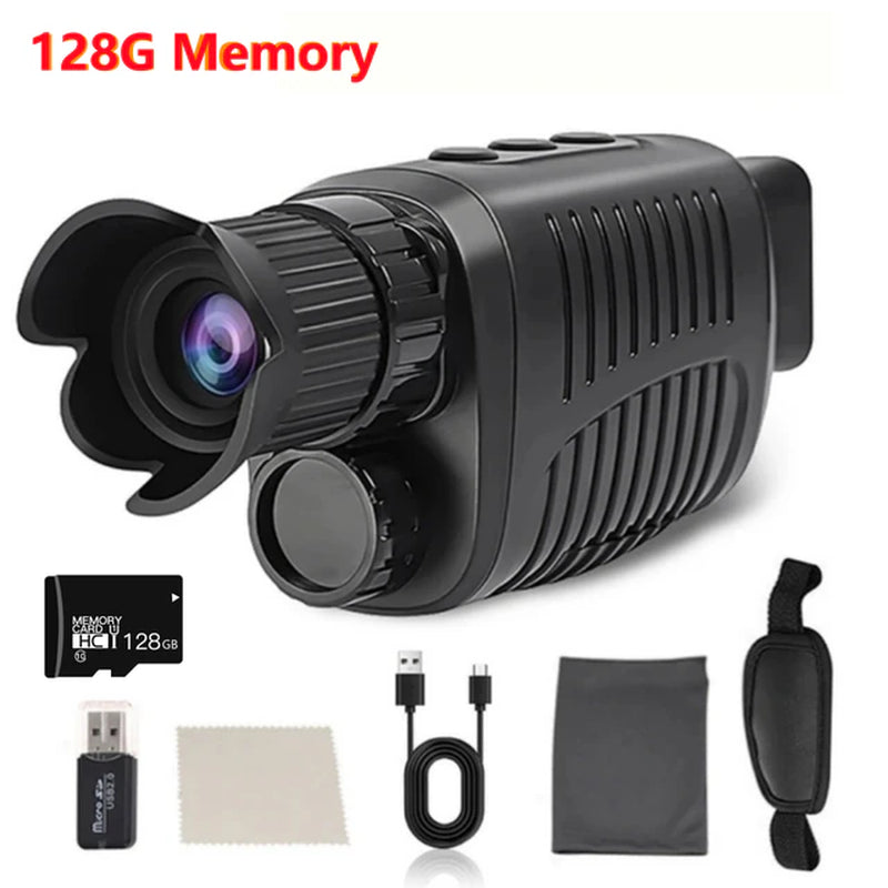 Monocular Night Vision Device 1080P HD Infrared Camera 5X Digital Light Zoom Hunting Telescope Outdoor Search Full Darkness 300M