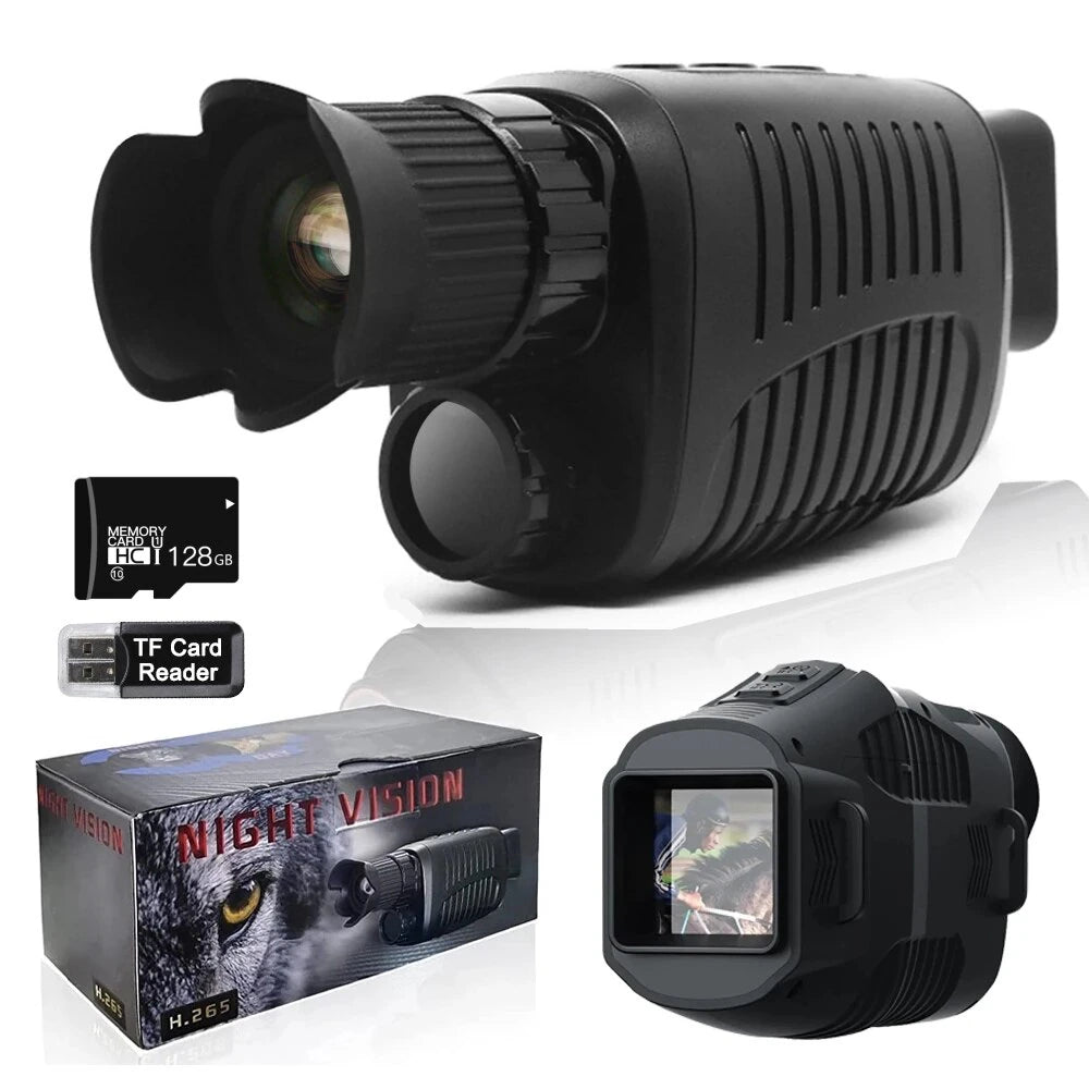 Monocular Night Vision Device 1080P HD Infrared Camera 5X Digital Light Zoom Hunting Telescope Outdoor Search Full Darkness 300M