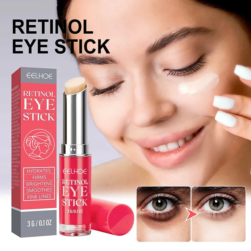 Anti-Wrinkle Eye Cream Retinol Stick Get Rid of Puffy Dark Circles Lift Eye Area Whitening Moisturizing Health Repairing Eye