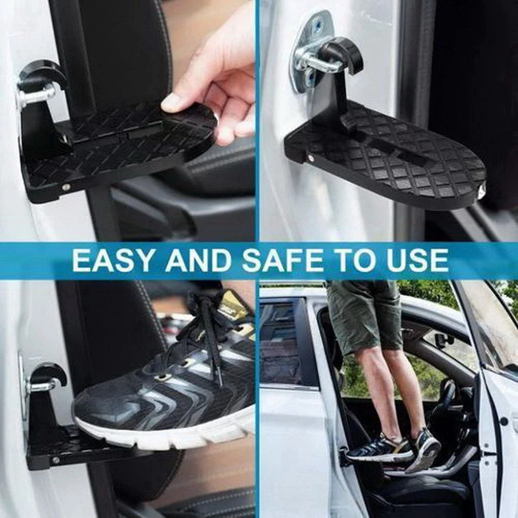 Foldable Car Door Latch Step & Safety Hammer