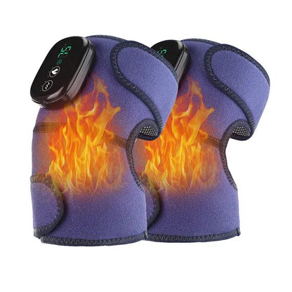 Thermal Knee Massager 3 in 1 Shoulder Knee Elbow Heating Massage Support Brace Rechargeable Vibration Pad Arthritis Pain Relief