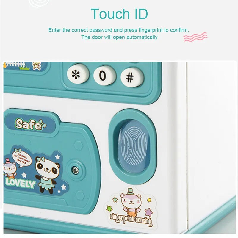 Electronic Bank Safe Box Money Boxes for Children Digital Coins Cash Saving Safe Deposit Mini ATM Machine Toys Kids Gift