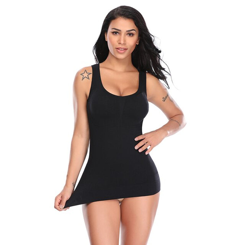 Women Shaper Slim Push up plus Size Bra Cami Tank Top Body Shaper Removable Shaper Underwear Slimming Vest Corset Shapewear